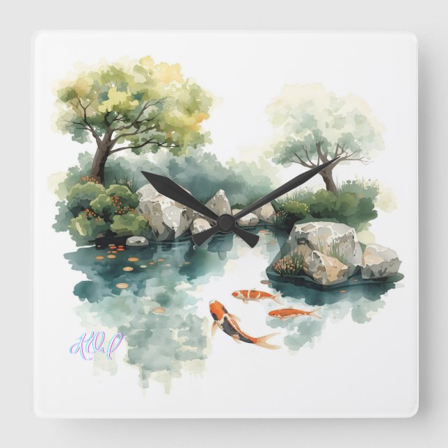 TAKE SQUARE WALL CLOCK (Front)