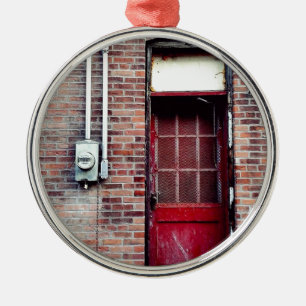 Take the back way there. metal tree decoration