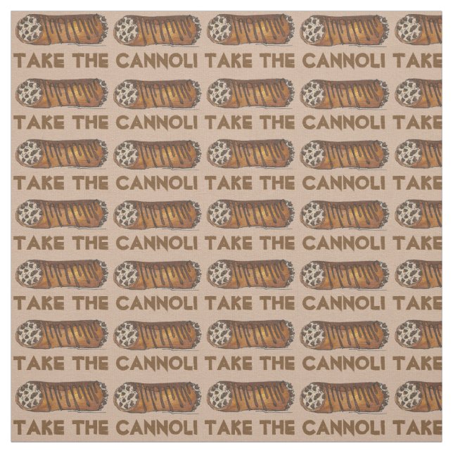 Take the Cannoli Italian Chocolate Chip Fabric (Swatch)