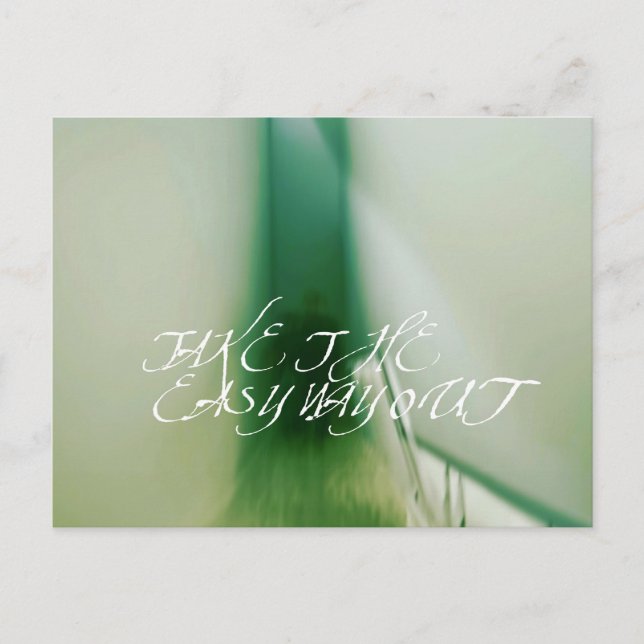 Take the easy way out postcard (Front)
