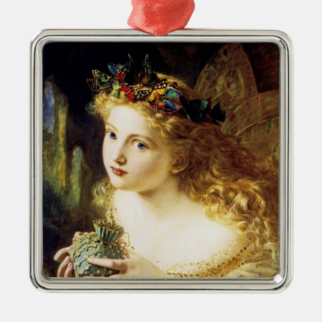 Take The Fair Face of Woman Metal Ornament (Front)