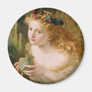 Take the Fair Face of Woman Vintage Fine Art Magnet