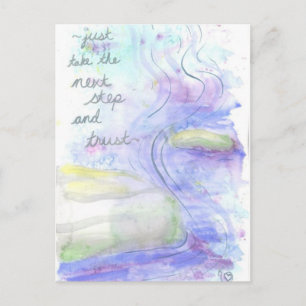 Take The Next Step and Trust Postcard