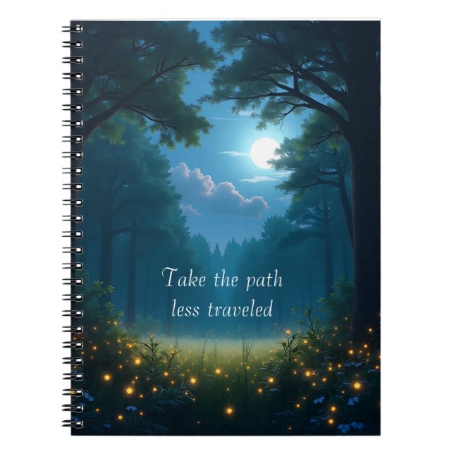 Take the path less travelled notebook (Front)