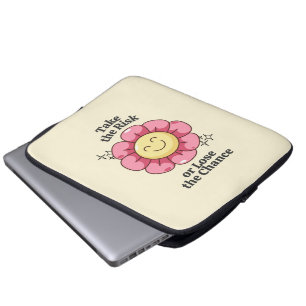 Take The Risk or Lose The Chance Inspiration Laptop Sleeve