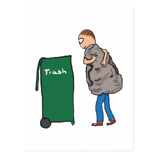 Take The Rubbish Out Postcard Zazzle