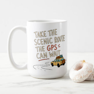 Take The Scenic Route Road Trip Mug