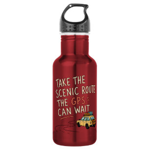 Take The Scenic Route Road Trip Water Bottle