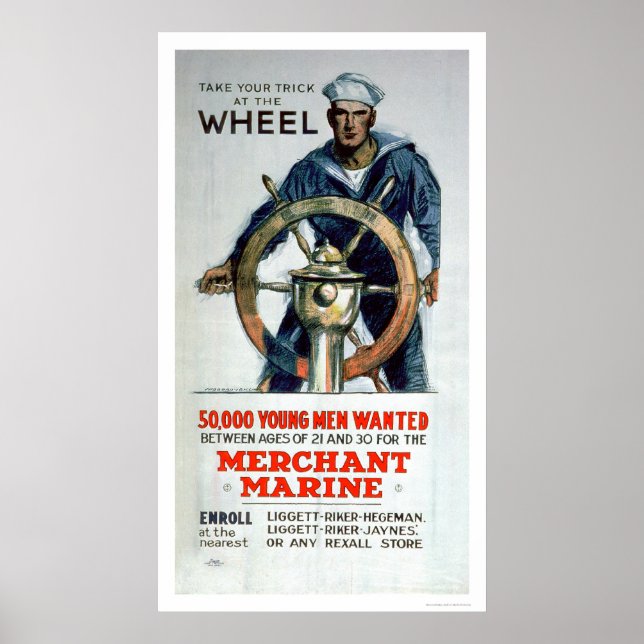 Take the Wheel - Merchant Marine (US02058) Poster (Front)