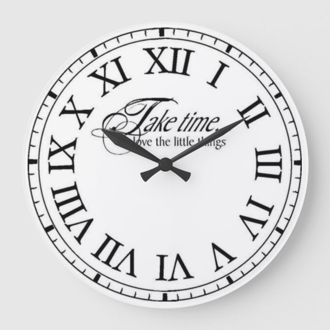 Take Time Classic Retro Large Clock (Front)