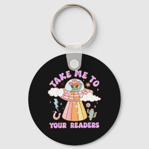 Take to Readers Alien Teacher Halloween Literacy Key Ring