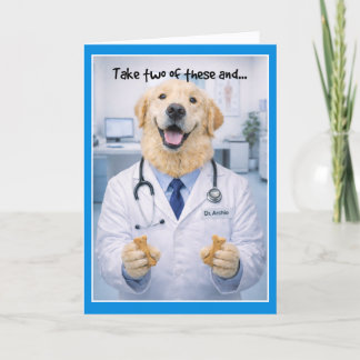 Take Two Dog Bones Get Well Card DBA-1