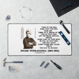 Take Up One Idea Make That Idea Your Life Quote Desk Mat