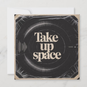 Take Up Space Thank You Card