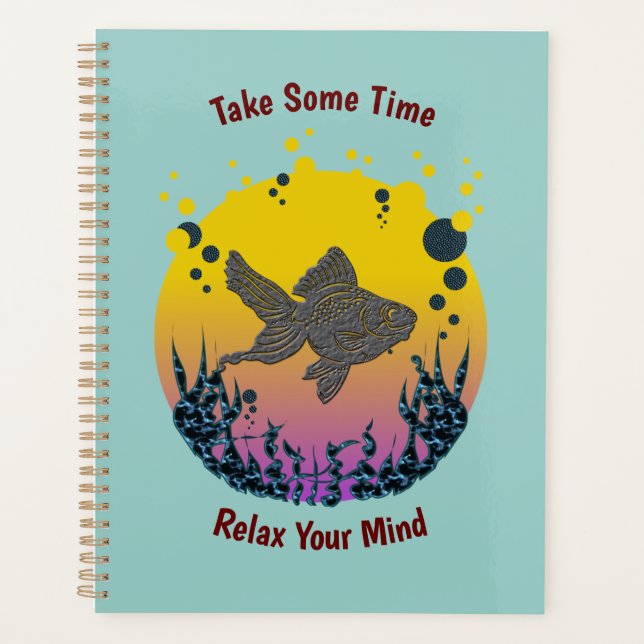 Take Your Time Relax Your Mind Personalise Planner (Front)