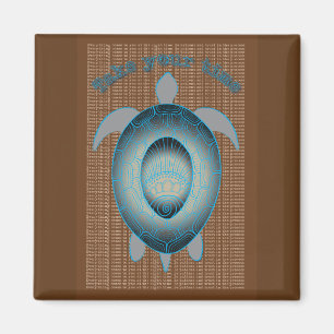 Take your time turtle motivational quote magnet