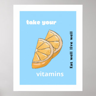 Take your vitamins poster