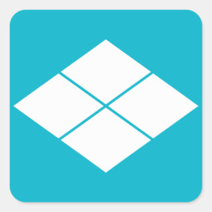 Takeda rhombus square sticker