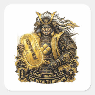 Takeda Shingen: The Wealth Shogun - Ultimate Gold Square Sticker
