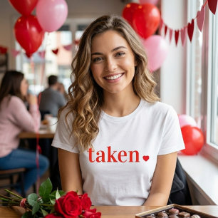 Taken Heart Minimalist Couple Love  Tri-Blend Shirt
