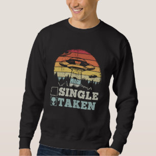 Taken Valentine's Day Roses Date Night Aliens Spac Sweatshirt