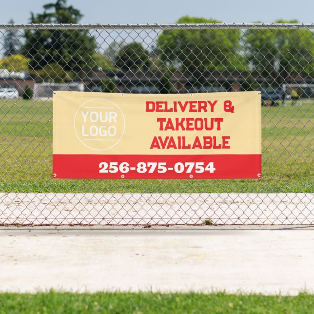 Takeout Delivery Custom Text Banner (Insitu)