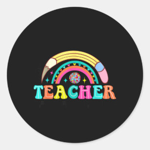 Takes a Big Heart to Shape Little Minds Back To Classic Round Sticker