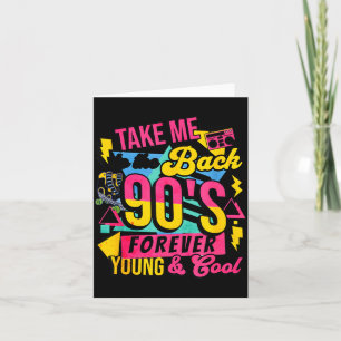 Takes Back to the 90s Retro Vintage Halloween Card
