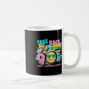 Takes Me Ck To The 90s Retro Vintage Halloween Cos Coffee Mug
