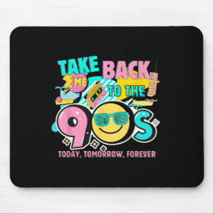 Takes Me Ck To The 90s Retro Vintage Halloween Cos Mouse Pad