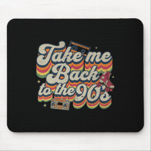 Takes Me Ck To The 90s Retro Vintage Halloween Cos Mouse Pad