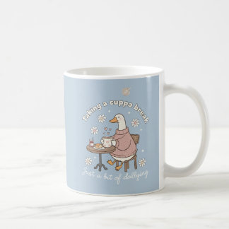 Taking a Cuppa Break Cute Goose Tea Mug