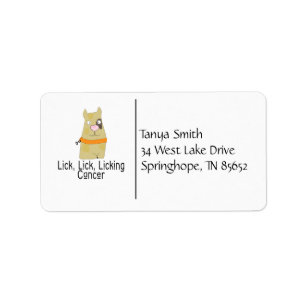 Taking a lick out of Cancer! Label