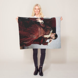 Taking a rest, Ilya Repin Fleece Blanket