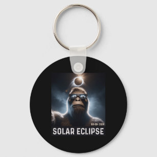 Taking A Selfie With Solar 2024 Eclipse Glasses Me Key Ring