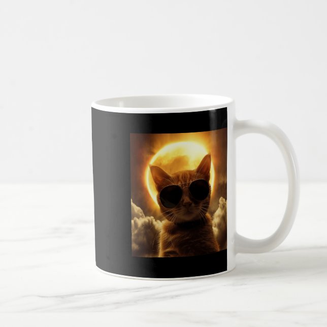 Taking A Selfie With Solar Eclipse Wearing Sungles Coffee Mug (Right)