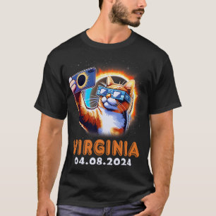Taking A Selfie With Total Solar Eclipse 2024 Virg T-Shirt