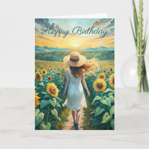 Taking a stroll Birthday Card