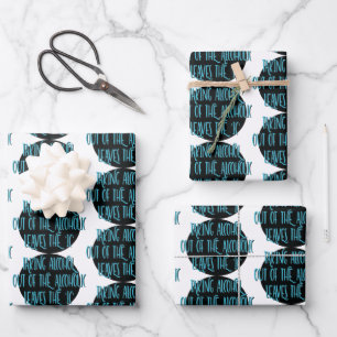 Taking Alcohol Out Of Alcoholic Recovery Slogan Wrapping Paper Sheet