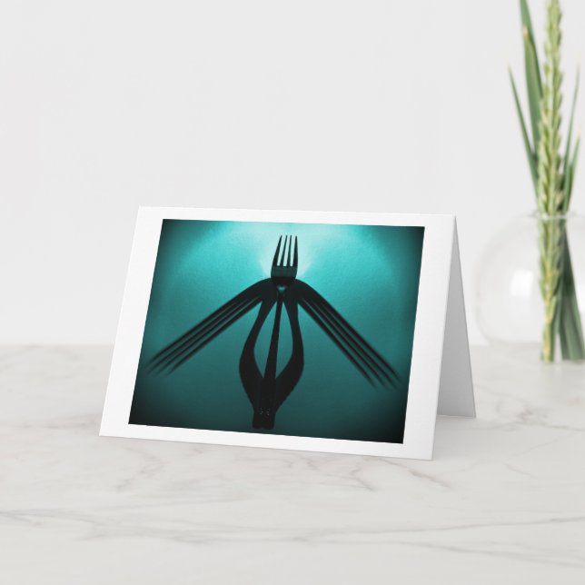 Taking Flight (Cutlery Abstract) Card (Front)