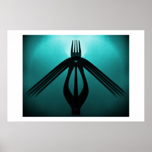 Taking Flight (Cutlery Abstract) Poster
