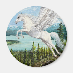 Taking Flight Pegasus horse magnet