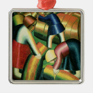 Taking in the Rye, 1912 Metal Ornament