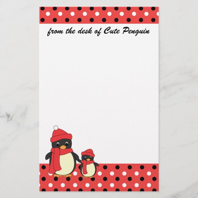 Taking Little Penguin for a Walk Stationery (Front)