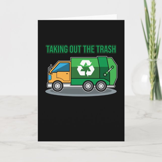 Taking out the trash waste management card (Front)