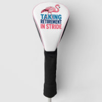 Taking Retirement in Stride Funny Flamingo