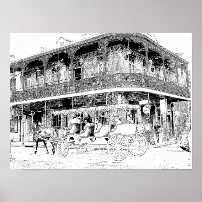 Taking the Tour French Quarter  ---  Art Print (Front)