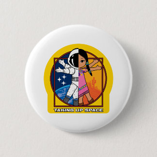Taking Up Space Logo 6 Cm Round Badge