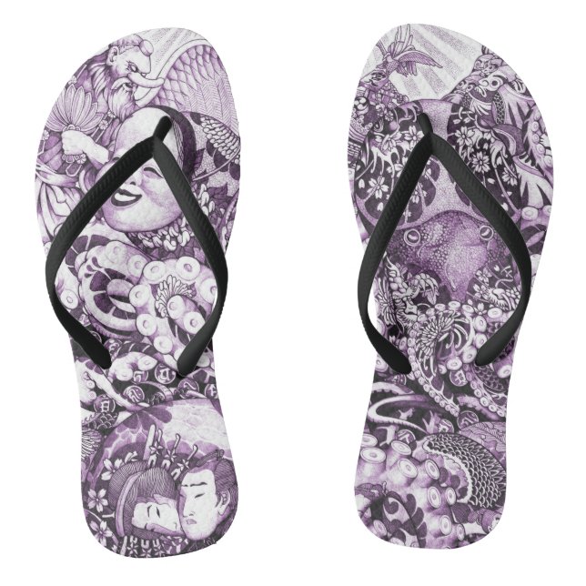 Tako emaki300purple @miyairi thongs (Footbed)