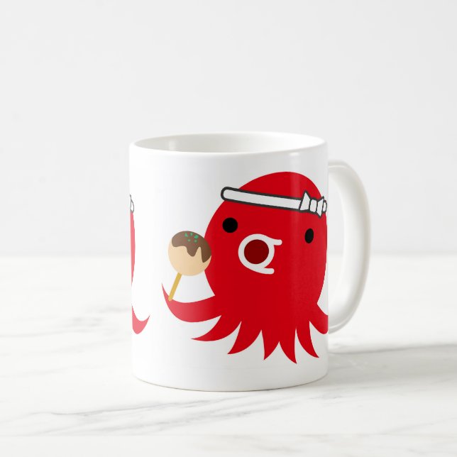 Takoyaki octopus coffee mug (Front Right)